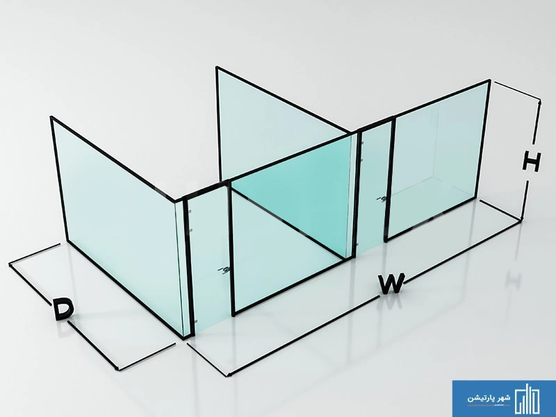 طراحی، ساخت و اجرای پارتیشن شیشه ای